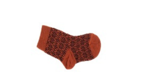 Hirsch Natur FEINSTRICKSOCKE KINDER Sternenmuster