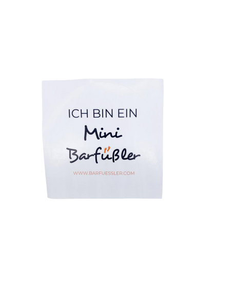 Barfüßler Fan Aufkleber Mini - Barfüßler