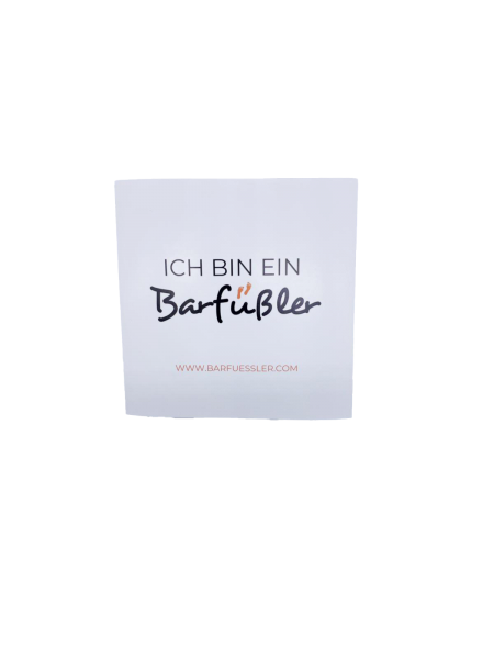 Barfüßler Fan Aufkleber "Ich bin ein Barfüßler"