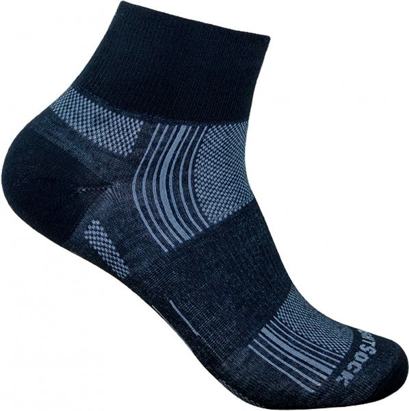 Wrightsock Stride quarter black ANTI BLASEN