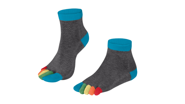 Knitido RAINBOWS Zehensocken kurz