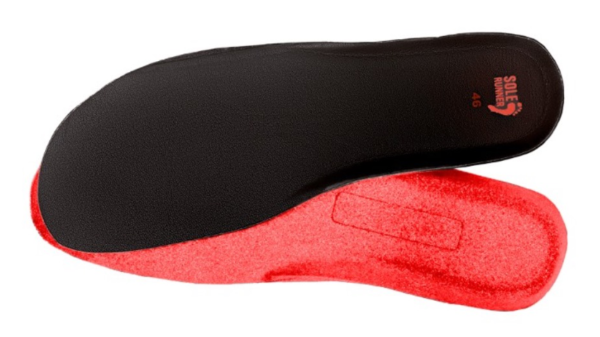 Sole Runner EINLEGESOHLE Black/Red vegan