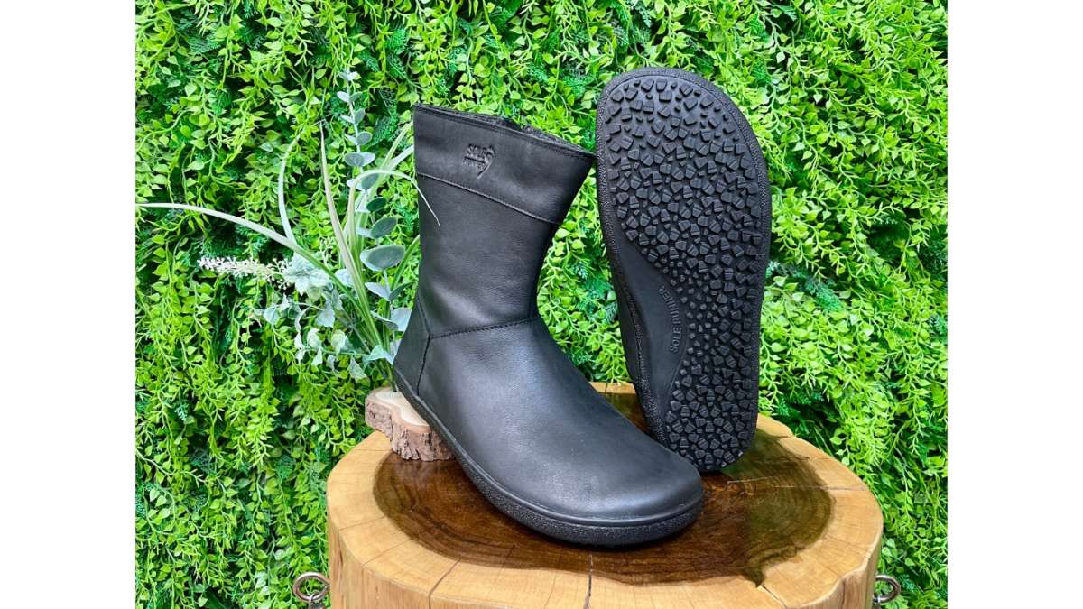 Sole Runner Hati, Stivali a metà Polpaccio Donna, Nero, 36 EU X-Larga