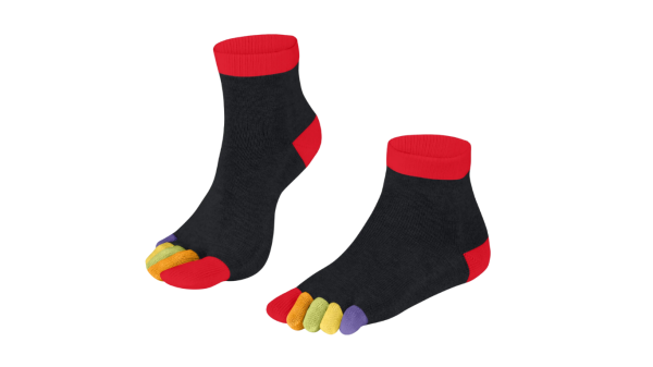 Knitido RAINBOWS Zehensocken kurz (ab 2023)